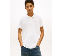 Tommy Jeans TJM Slim Placket Polo EXT S/S Polo Men's, White (Ecru), M
