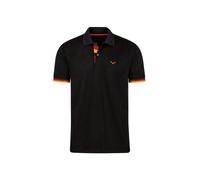 Poloshirt TRIGEMA "TRIGEMA Deutschland Poloshirt", Herren, Gr. XL, schwarz, 100% Baumwolle, Basic, Shirts (67961035-XL) schwarz