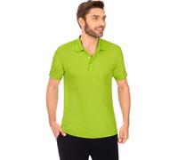 Poloshirt TRIGEMA "TRIGEMA Klassisches Poloshirt COOLMAX", Herren, Gr. XL, gelb (lemon), 100% Polyester (recycelt), Shirts (70306238-XL) lemon
