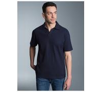 TRIGEMA Oversized Poloshirt ohne Knopfleiste in Waffeloptik