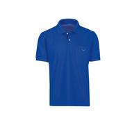 Poloshirt TRIGEMA "TRIGEMA Polohemd mit Brusttasche", Herren, Gr. XXXL, blau (royal), 100% Baumwolle, Basic, Kurzarm, Shirts (85382748-XXXL) royal