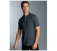 Poloshirt TRIGEMA "TRIGEMA Polohemd mit Brusttasche", Herren, Gr. XXXL, grau (anthrazit), 100% Baumwolle, Basic, Kurzarm, Shirts (36094443-XXXL) anthrazit