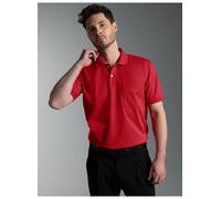 Poloshirt TRIGEMA "TRIGEMA Polohemd mit Brusttasche", Herren, Gr. 4XL, braun (kirsch), Piqué, 100% Baumwolle, Basic, normal, ohne Ausschnitt, Shirts (24796633-4XL) kirsch
