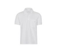 Poloshirt TRIGEMA "TRIGEMA Polohemd mit Brusttasche", Herren, Gr. 4XL, weiß, 100% Baumwolle, Basic, Shirts (76048528-4XL) weiß