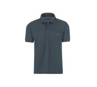 Poloshirt TRIGEMA "TRIGEMA Polohemd mit Brusttasche", Herren, Gr. 5XL, grau (anthrazit), 100% Baumwolle, Basic, Kurzarm, Shirts (36094443-5XL) anthrazit