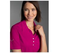 Trigema Damen Poloshirt aus Baumwolle mit Swarovski® Kristallen
