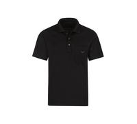 Poloshirt TRIGEMA "TRIGEMA Poloshirt aus Single-Jersey", Herren, Gr. L, schwarz, 100% Baumwolle, Basic, Shirts (441528-L) schwarz