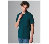 Poloshirt TRIGEMA "TRIGEMA Poloshirt aus Single-Jersey", Herren, Gr. XXL, blau (saphir), Single Jersey, 100% Baumwolle, Basic, lang, ohne Ausschnitt, Shirts (30913809-XXL) saphir