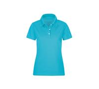 Poloshirt TRIGEMA "TRIGEMA Poloshirt", Damen, Gr. XL, blau (azur), 100% Baumwolle, Basic, Shirts (23053941-XL) azur