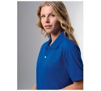 Poloshirt TRIGEMA "TRIGEMA Poloshirt DELUXE Piqué", Damen, Gr. XXL, blau (royal), 100% Baumwolle, Basic, Kurzarm, Shirts (16517852-XXL) royal