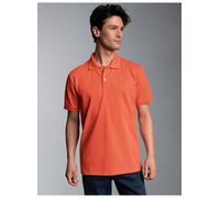Poloshirt TRIGEMA "TRIGEMA Poloshirt DELUXE Piqué", Herren, Gr. M, orange (peach), 100% Baumwolle, Basic, Shirts Poloshirt (79336251-M)