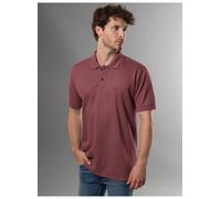 Poloshirt TRIGEMA "TRIGEMA Poloshirt DELUXE Piqué", Herren, Gr. S, mahagoni, Piqué, 100% Baumwolle, Basic, lang, ohne Ausschnitt, Shirts (50164961-S) mahagoni