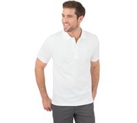 Poloshirt TRIGEMA "TRIGEMA Poloshirt in Piqué-Qualität", Herren, Gr. 5XL, weiß, 100% Baumwolle, Basic, Shirts (41925153-5XL) weiß