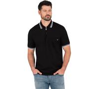 Poloshirt TRIGEMA "TRIGEMA Poloshirt mit Reißverschluss", Herren, Gr. XL, schwarz, 100% Baumwolle, Basic, Shirts (171118-XL) schwarz