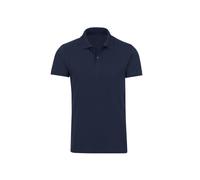Poloshirt TRIGEMA "TRIGEMA Slim Fit Poloshirt aus DELUXE-Piqué", Damen, Gr. L, blau (navy), Piqué, 100% Baumwolle, Basic, normal, ohne Ausschnitt, Shirts (49585725-L) navy