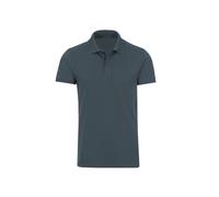 Poloshirt TRIGEMA "TRIGEMA Slim Fit Poloshirt aus DELUXE-Piqué", Damen, Gr. L, grau (anthrazit), Piqué, 100% Baumwolle, Basic, normal, ohne Ausschnitt, Shirts (69864746-L) anthrazit