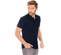 Poloshirt TRIGEMA "TRIGEMA Slim Fit aus DELUXE-Piqué" Gr. M, blau (navy) Herren Shirts (10930601-M) navy