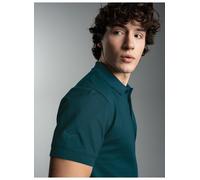 Poloshirt TRIGEMA "TRIGEMA Slim Fit Poloshirt aus DELUXE-Piqué", Herren, Gr. XL, saphir, 100% Baumwolle, Basic, Shirts (72504962-XL) saphir