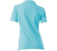 Poloshirt HEINE "Poloshirt", Damen, Gr. 44, blau (türkis), 95% Baumwolle, 5% Elasthan, unifarben, Shirts (29804806-44) türkis