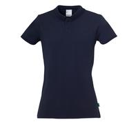 Poloshirt UHLSPORT "POLO SHIRT Essential Prime Women", Herren, Gr. L, blau (marine), Obermaterial: 57% Baumwolle CO(Bio). 38% Polyester Pol. recyc.. 5% Elasthan EL., Shirts (36032749-L) marine