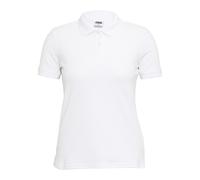 Poloshirt URBAN CLASSICS "Urban Classics Ladies Polo Shirt", Damen, Gr. 4XL, weiß, 100% Baumwolle, unifarben, normal, amerikanischer Ausschnitt, Shirts (44034725-4XL) weiß