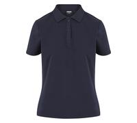 Poloshirt URBAN CLASSICS "Urban Classics Ladies Sorona Polo Tee", Damen, Gr. 5XL, navy, 70% Baumwolle, 30% Polyester (Sorona), unifarben, normal, amerikanischer Ausschnitt, Shirts (59715945-5XL) navy