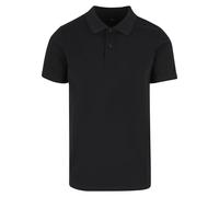 Poloshirt URBAN CLASSICS "Urban Classics Sorona Polo Tee", Herren, Gr. XL, schwarz, 70% Baumwolle, 30% Polyester (Sorona), unifarben, normal, amerikanischer Ausschnitt, Shirts (84396127-XL) schwarz