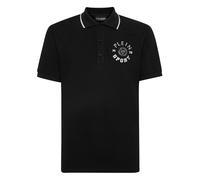Poloshirt PLEIN SPORT "Poloshirt", Herren, Gr. XS, 0201, schwarz, weiß, Obermaterial: 100% Baumwolle, Shirts (78119965-XS) 0201, schwarz, weiß