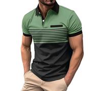 Poloshirts für Herren Kurzarm Golf Tennis Tshirt Polo Shirts Atmungsaktives Polohemd Slim Fit Muskel-Poloshirt Outdoor Sport Kurzarmhemd Knopfleiste Freizeithemd 50 Cent Artikel