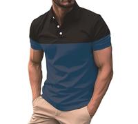 Poloshirts für Herren Kurzarm Golf Tennis Tshirt Polo Shirts Atmungsaktives Polohemd Slim Fit Muskel-Poloshirt Outdoor Sport Kurzarmhemd Knopfleiste Freizeithemd Warehouse Deal