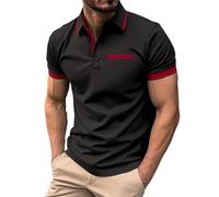 Poloshirts für Herren Kurzarm Golf Tennis Tshirt Polo Shirts Atmungsaktives Polohemd Slim Fit Muskel-Poloshirt Outdoor Sport Kurzarmhemd Knopfleiste Freizeithemd blitzangebote
