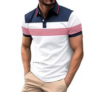 Poloshirts für Herren Kurzarm Golf Tennis Tshirt Polo Shirts Atmungsaktives Polohemd Slim Fit Muskel-Poloshirt Outdoor Sport Kurzarmhemd Knopfleiste Freizeithemd Herren Laufschuhe Sale