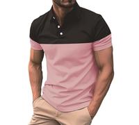 Poloshirts für Herren Kurzarm Golf Tennis Tshirt Polo Shirts Atmungsaktives Polohemd Slim Fit Muskel-Poloshirt Outdoor Sport Kurzarmhemd Knopfleiste Freizeithemd Artikel unter 5 Euro