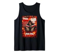 Polska T-Shirt Wappen und Adler Polen Herren Frauen Kinder Tank Top