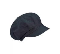 LOEVENICH elastische Damen Regenkappe mit Schirm aus Polyester - wasserabweisende Baker-Boy Cap