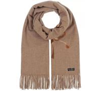Fraas Stola Chinchilla mit Schleifen-Stickerei und Fransen – 65 x 195 cm – Gr. OS