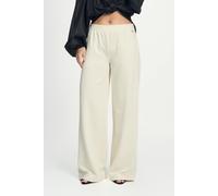 POM Amsterdam Pants - Cream White Größe: 42 | Ausgestellte Hosen Outlet | Damen | Weiß