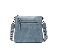 Pomelo Best Umhängetasche Damen Mittelgroß mit RFID Kartenfächern und breitem verstellbarem Gurt, Vegan Leder Handtasche Damen klein, Crossbody Bags Reisetasche für Frauen (Blau)