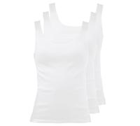 Pompadour 3er Pack Damen Achselhemd Cotton Light 7710-7711-7712-500