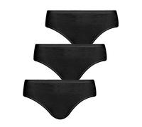 Pompadour Damen HUEFTSLIP 3er Pack, 7761-020, 44, Schwarz