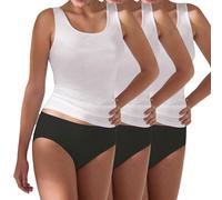 Pompadour Damen Hüftslip Passion 3er Pack Größe 38, Farbe schwarz