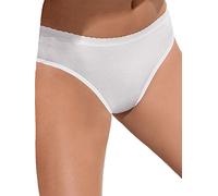 Pompadour Pur Hüftslip 3er Pack | 38 | Weiss (PO-0060)