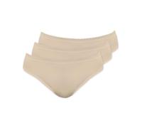 Pompadour Damen Hüftslip Pur 3er Pack Größe 48, Farbe skin