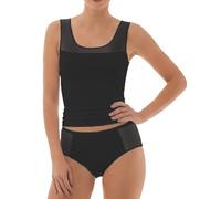 Pompadour Damen Unterhemden mit Tüll-Einsatz | Modal-Mix