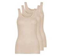 Pompadour Intime Shirt ohne Arm 3er Pack | 46 | Biskuit (PO-0010)