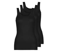 Pompadour Intime Shirt ohne Arm 3er Pack | 48 | Schwarz (PO-0050)