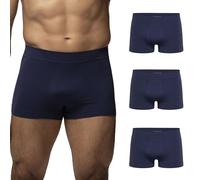 POMPEA Herren Boxer U Seamless Slip, Basic Blau, L/XL (3er Pack)
