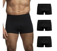 POMPEA Herren Boxer U SEAMLESS Slip, Schwarz, L/XL (3er Pack)