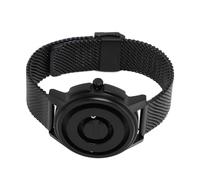 Pongnas Magnetische Perlen-Schwimmuhr mit Einzigartigem Zeigerdesign, 30 M Langes Edelstahlarmband, Unisex-Quarzuhr - Gehäuse mit Blauer Skala (Schwarzes Gehäuse, Blaue Skala) (Schwarzes