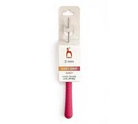 Pony P56801 Häkelnadel mit Fingerführung - 14cm x 2,00mm Rosa